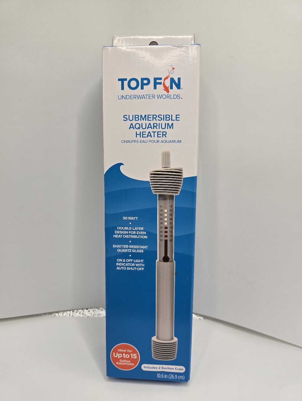 NIB Top Fin Submersible  Aquarium Heater